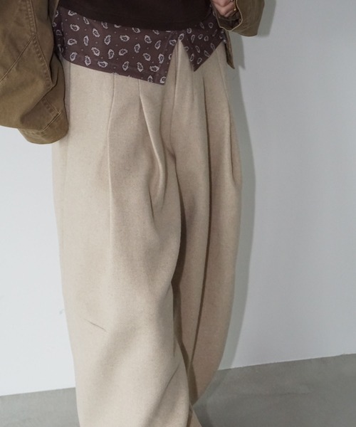 chuclla（チュクラ）の「ニュアンスカラーウールパンツ chw25a104（その他パンツ・レディース・アイボリー/ピンク/ブラック・S/M/L）」の11枚目の写真
