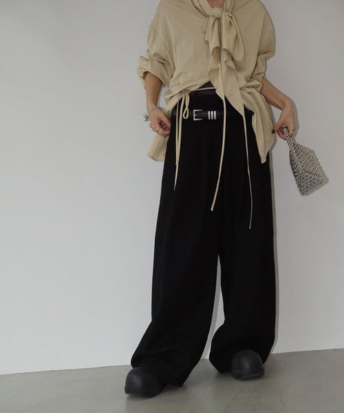 ニュアンスカラーウールパンツ chw25a104（その他パンツ）｜chuclla