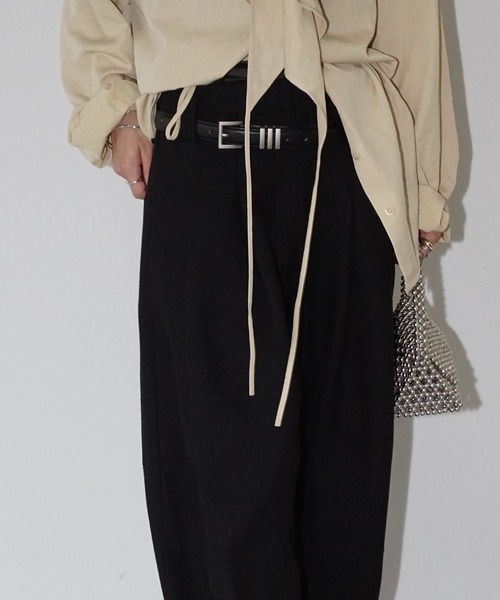 ニュアンスカラーウールパンツ chw25a104（その他パンツ）｜chuclla