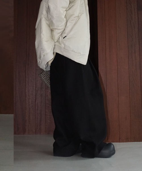 chuclla（チュクラ）の「ニュアンスカラーウールパンツ chw25a104（その他パンツ・レディース・アイボリー/ピンク/ブラック・S/M/L）」の16枚目の写真