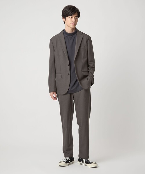 green label relaxing（グリーンレーベルリラクシング）の「TRA シャーク ナロー ジャケット（テーラードジャケット・メンズ・ネイビー/ダークグレー/モカ・S/M/L/XL）」の19枚目の写真