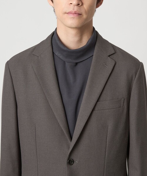 green label relaxing（グリーンレーベルリラクシング）の「TRA シャーク ナロー ジャケット（テーラードジャケット・メンズ・ネイビー/ダークグレー/モカ・S/M/L/XL）」の14枚目の写真