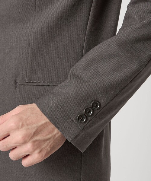 green label relaxing（グリーンレーベルリラクシング）の「TRA シャーク ナロー ジャケット（テーラードジャケット・メンズ・ネイビー/ダークグレー/モカ・S/M/L/XL）」の13枚目の写真
