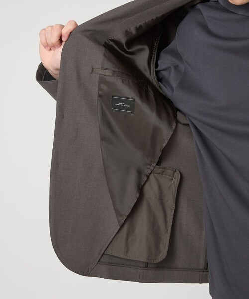 green label relaxing（グリーンレーベルリラクシング）の「TRA シャーク ナロー ジャケット（テーラードジャケット・メンズ・ネイビー/ダークグレー/モカ・S/M/L/XL）」の9枚目の写真