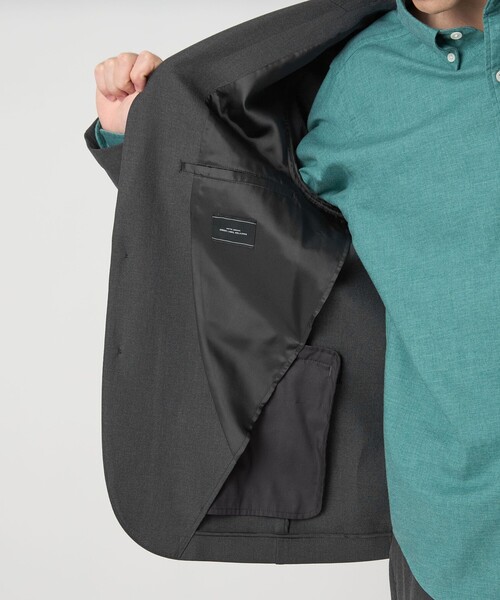 green label relaxing（グリーンレーベルリラクシング）の「TRA シャーク ナロー ジャケット（テーラードジャケット・メンズ・ネイビー/ダークグレー/モカ・S/M/L/XL）」の7枚目の写真