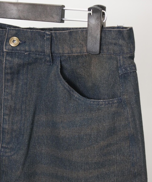NYLAUS（ナイラス）の「【Nylaus】ヴィンテージ デニムワイドパンツ デニムパンツ ワイドパンツ（デニムパンツ・メンズ・ブルー/ブラック/ネイビー/チャコール・M/LL/L）」の5枚目の写真