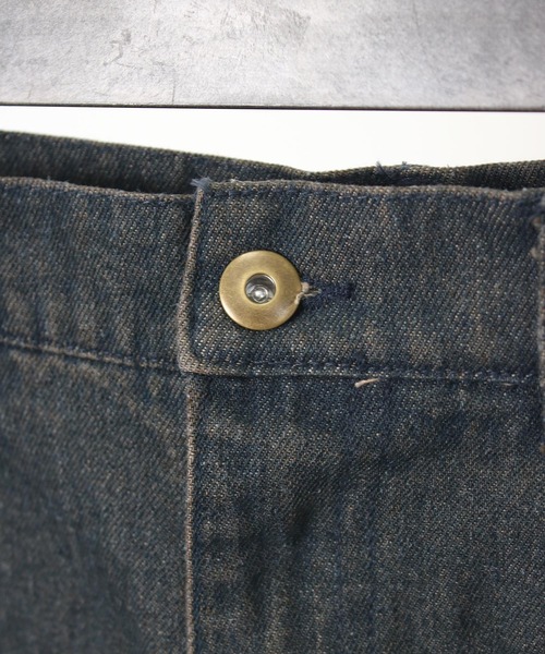 NYLAUS（ナイラス）の「【Nylaus】ヴィンテージ デニムワイドパンツ デニムパンツ ワイドパンツ（デニムパンツ・メンズ・ブルー/ブラック/ネイビー/チャコール・M/LL/L）」の6枚目の写真