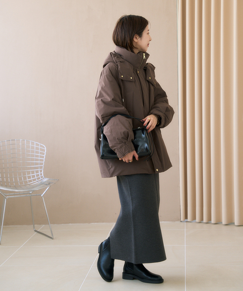 LE TALON（ルタロン）の「モールドストレッチショートブーツ（ブーツ・レディース・ブラウン/ブラック系その他・MEDIUM/SMALL/X-SMALL/X-LARGE/LARGE）」の5枚目の写真