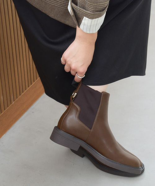 LE TALON（ルタロン）の「モールドストレッチショートブーツ（ブーツ・レディース・ブラウン/ブラック系その他・MEDIUM/SMALL/X-SMALL/X-LARGE/LARGE）」の18枚目の写真