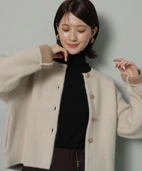 金ボタンFURニットジャケット