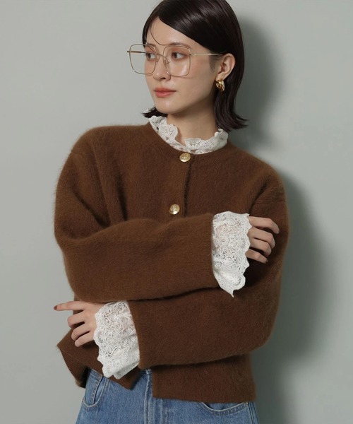 金ボタンFURニットジャケット