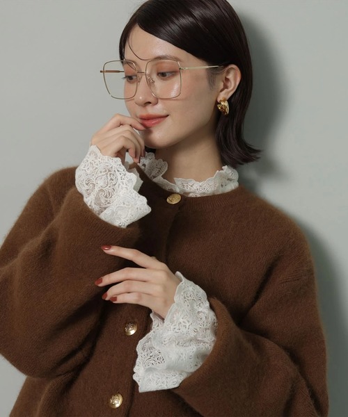 金ボタンFURニットジャケット