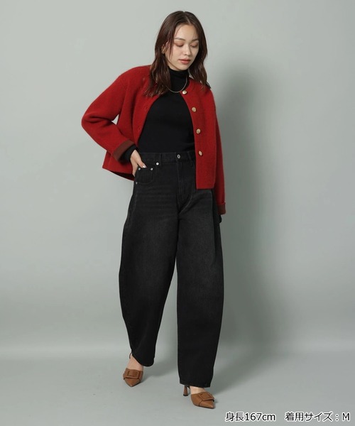 金ボタンFURニットジャケット（ニット/セーター）｜Arpege story