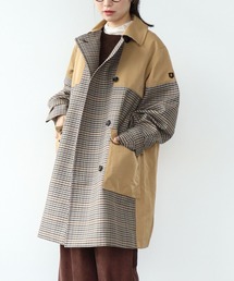 blanc basque（ブランバスク）の「バレンシアチェック柄ロングコート（その他アウター・レディース）」