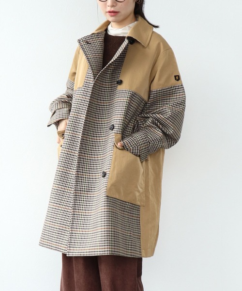 セール】バレンシアチェック柄ロングコート（その他アウター）｜blanc