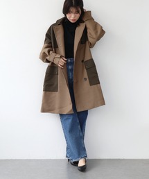 blanc basque（ブランバスク）の「バレンシアチェック柄ロングコート（その他アウター）」