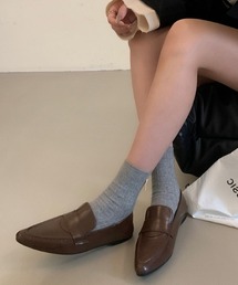 シンプルで大人っぽい フラットローファー ローファーパンプス ローヒール フラット きれいめ オフィス オフィスカジュアル
