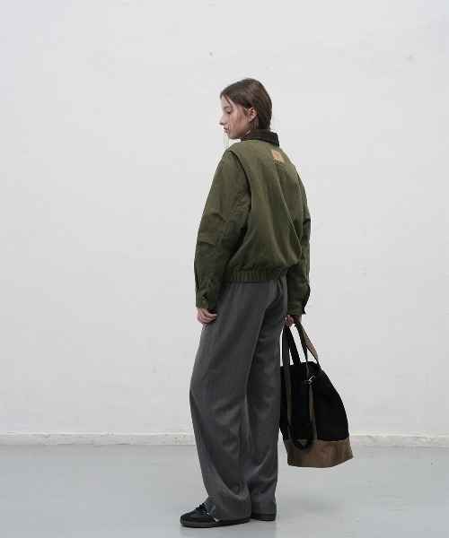 GENERAL IDEA(ジェネラルアイデア)の「【GENERAL IDEA】コーデュロイ襟ワークジャケット / CORDUROY COLLAR PADDING WORK JACKET(ブルゾン・レディース・カーキ/ピンク・L/M/S)」の10枚目の写真