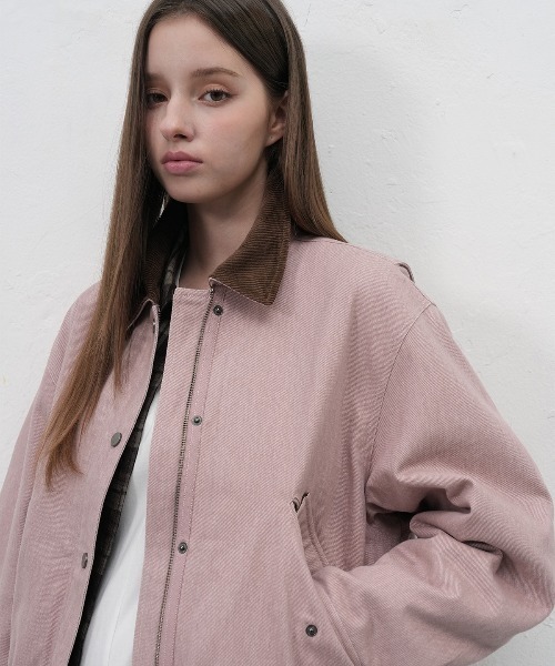 GENERAL IDEA(ジェネラルアイデア)の「【GENERAL IDEA】コーデュロイ襟ワークジャケット / CORDUROY COLLAR PADDING WORK JACKET(ブルゾン・レディース・カーキ/ピンク・L/M/S)」の11枚目の写真