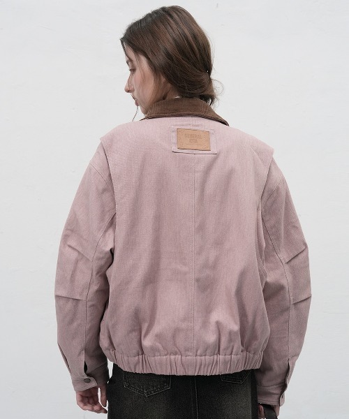 GENERAL IDEA(ジェネラルアイデア)の「【GENERAL IDEA】コーデュロイ襟ワークジャケット / CORDUROY COLLAR PADDING WORK JACKET(ブルゾン・レディース・カーキ/ピンク・L/M/S)」の14枚目の写真