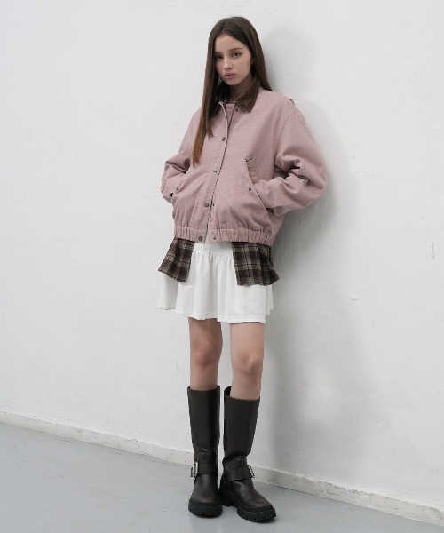 GENERAL IDEA(ジェネラルアイデア)の「【GENERAL IDEA】コーデュロイ襟ワークジャケット / CORDUROY COLLAR PADDING WORK JACKET(ブルゾン・レディース・カーキ/ピンク・L/M/S)」の15枚目の写真