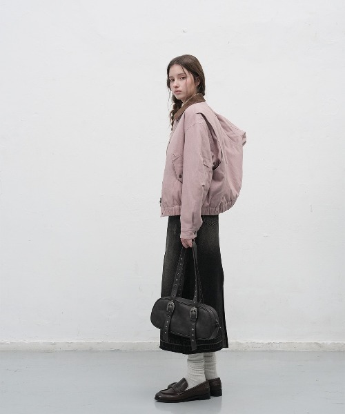 GENERAL IDEA(ジェネラルアイデア)の「【GENERAL IDEA】コーデュロイ襟ワークジャケット / CORDUROY COLLAR PADDING WORK JACKET(ブルゾン・レディース・カーキ/ピンク・L/M/S)」の17枚目の写真