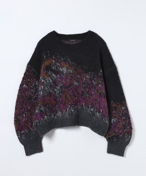 JEANASIS(ジーナシス)の「landscape ブラッシュプルオーバー/610575(ニット/セーター・レディース・ブラック系その他/グレー系その他/グリーン系その他・FREE)」の1枚目の写真