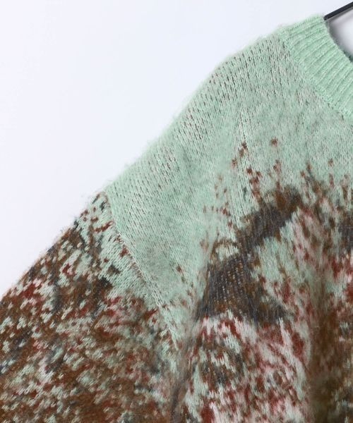 JEANASIS(ジーナシス)の「landscape ブラッシュプルオーバー/610575(ニット/セーター・レディース・ブラック系その他/グレー系その他/グリーン系その他・FREE)」の6枚目の写真