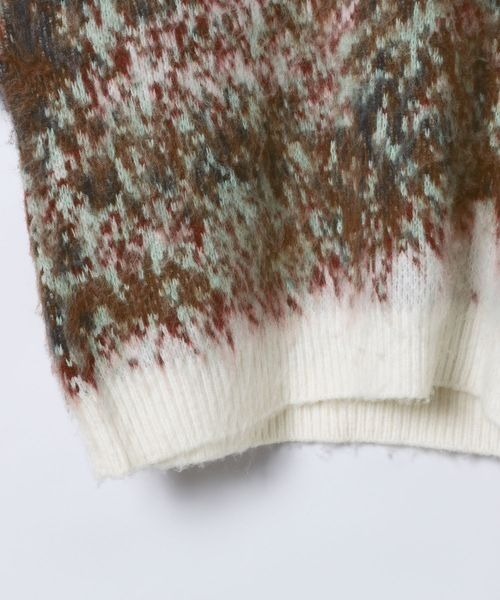 JEANASIS(ジーナシス)の「landscape ブラッシュプルオーバー/610575(ニット/セーター・レディース・ブラック系その他/グレー系その他/グリーン系その他・FREE)」の8枚目の写真