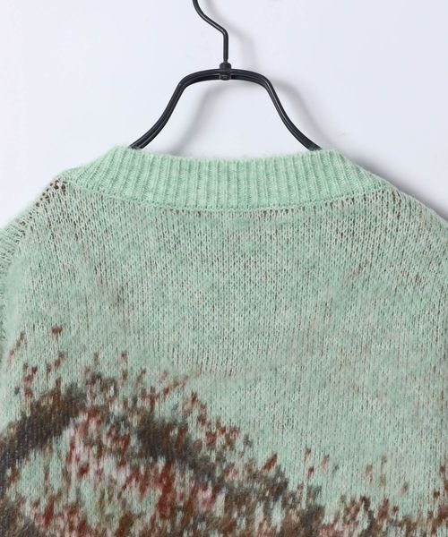 JEANASIS(ジーナシス)の「landscape ブラッシュプルオーバー/610575(ニット/セーター・レディース・ブラック系その他/グレー系その他/グリーン系その他・FREE)」の9枚目の写真