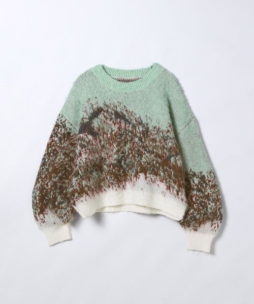 JEANASIS(ジーナシス)の「landscape ブラッシュプルオーバー/610575(ニット/セーター・レディース・ブラック系その他/グレー系その他/グリーン系その他・FREE)」の22枚目の写真