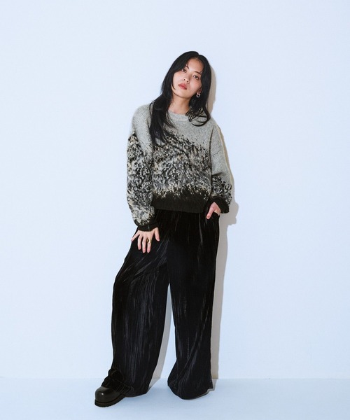 JEANASIS(ジーナシス)の「landscape ブラッシュプルオーバー/610575(ニット/セーター・レディース・ブラック系その他/グレー系その他/グリーン系その他・FREE)」の13枚目の写真