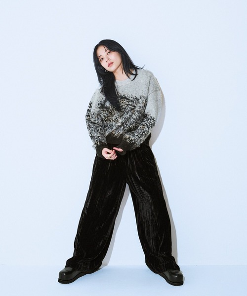 JEANASIS(ジーナシス)の「landscape ブラッシュプルオーバー/610575(ニット/セーター・レディース・ブラック系その他/グレー系その他/グリーン系その他・FREE)」の14枚目の写真