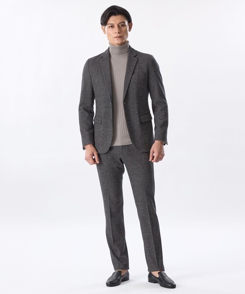EPOCA UOMO(エポカウォモ)の「【セットアップ対応】ウールジャージーパンツ(その他パンツ・メンズ・チャコールグレー/ダークネイビー・48/46)」の3枚目の写真