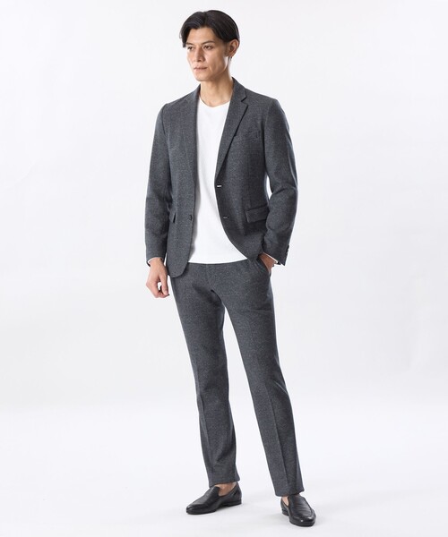 EPOCA UOMO(エポカウォモ)の「【セットアップ対応】ウールジャージーパンツ(その他パンツ・メンズ・チャコールグレー/ダークネイビー・48/46)」の4枚目の写真
