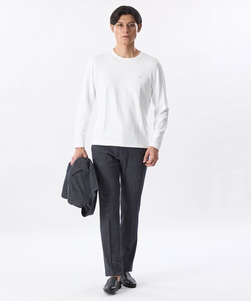 EPOCA UOMO(エポカウォモ)の「【セットアップ対応】ウールジャージーパンツ(その他パンツ・メンズ・チャコールグレー/ダークネイビー・48/46)」の5枚目の写真
