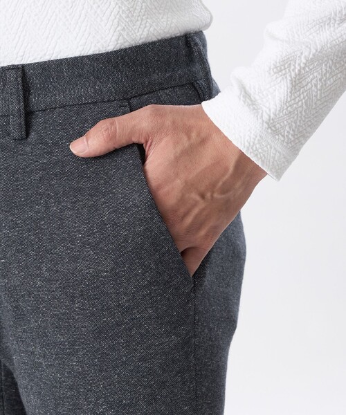 EPOCA UOMO(エポカウォモ)の「【セットアップ対応】ウールジャージーパンツ(その他パンツ・メンズ・チャコールグレー/ダークネイビー・48/46)」の9枚目の写真