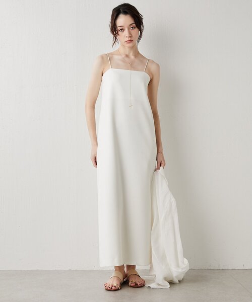 Whim Gazette(ウィムガゼット)の「キャミワンピース(ワンピース・レディース・ブラック/オフホワイト・FREE)」の10枚目の写真