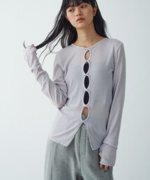 CODE A（コードエー）の「twist sheer rib LS（Tシャツ/カットソー）」