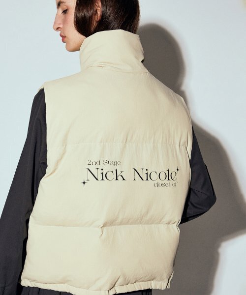 NICK&NICOLE(ニックアンドニコール)の「NN SHORT PADDING VEST_LIGHT BEIGE(ベスト・レディース・その他・FREE)」の1枚目の写真