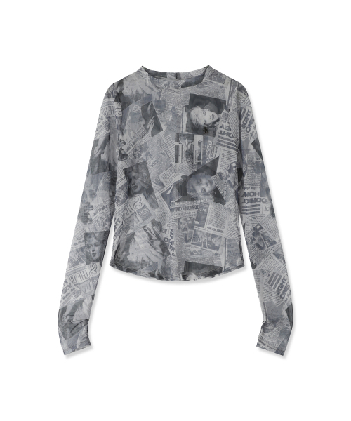 AVANDRESS（アバンドレス ）の「マリリン シースルー ロングスリーブ - 2COL（Tシャツ/カットソー・レディース・ブラック/ピンク・SMALL/MEDIUM）」の5枚目の写真