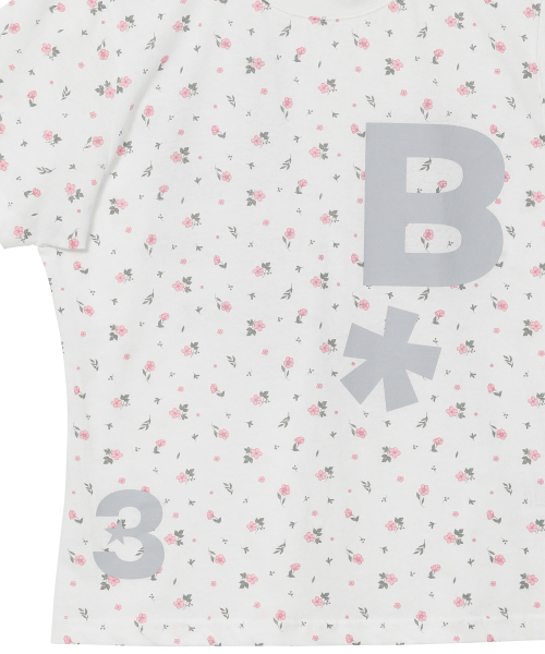 BAUF（バウフ）の「BロゴスリムフィットTシャツ[フラワーホワイト]（Tシャツ/カットソー・レディース・その他・FREE）」の6枚目の写真