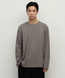 [ヒートタンダード] クルーネック長袖Tシャツ [トープ]
