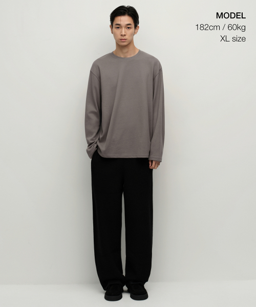 MUSINSA STANDARD（ムシンサスタンダード）の「[ヒートタンダード] クルーネック長袖Tシャツ [トープ]（Tシャツ/カットソー・メンズ・その他・MEDIUM/LARGE/X-LARGE/SMALL/XX-LARGE）」の2枚目の写真
