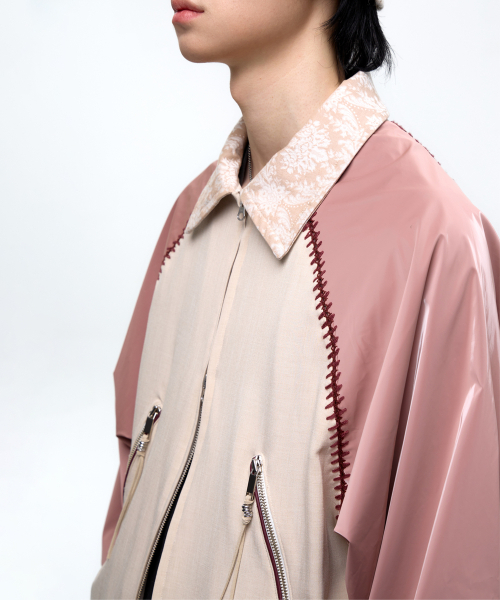 RSSC(アールエスエスシー)の「STITCHED RAGLAN BLOUSON - PINK/BEIGE(ブルゾン・レディース・その他・1/2)」の7枚目の写真