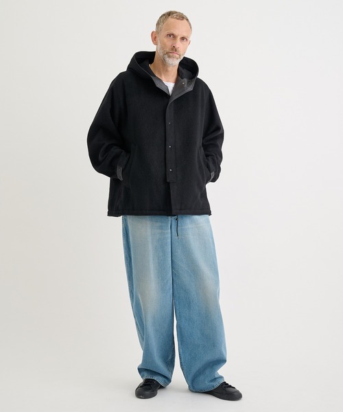 IRENISA（イレニサ）の「【irenisa/イレニサ】別注WOOL HOODED PARKA（ブルゾン・メンズ・ベージュ/ブラック/グリーン・2/3）」の5枚目の写真