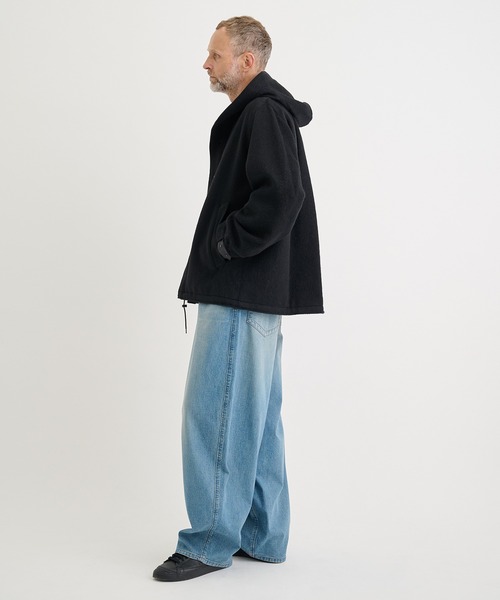 IRENISA（イレニサ）の「【irenisa/イレニサ】別注WOOL HOODED PARKA（ブルゾン・メンズ・ベージュ/ブラック/グリーン・2/3）」の6枚目の写真