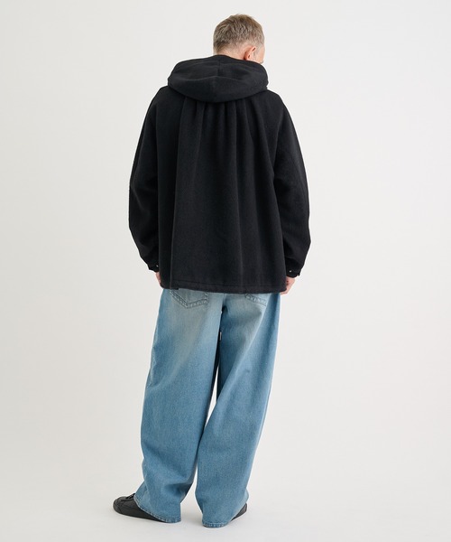 IRENISA（イレニサ）の「【irenisa/イレニサ】別注WOOL HOODED PARKA（ブルゾン・メンズ・ベージュ/ブラック/グリーン・2/3）」の7枚目の写真