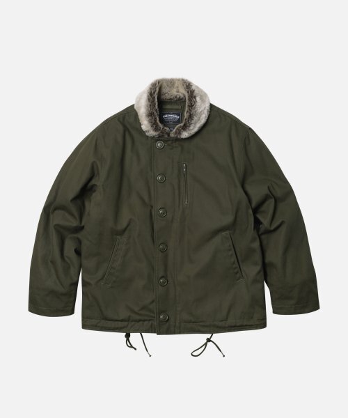 FRIZMWORKS(フリズムワークス)の「EDGAR N-1 DECK JACKET _ OLIVE(その他アウター・メンズ・その他・SMALL/MEDIUM/LARGE/X-LARGE)」の2枚目の写真