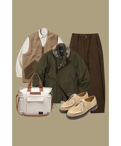 FRIZMWORKS(フリズムワークス)の「EDGAR N-1 DECK JACKET _ OLIVE(その他アウター・メンズ・その他・SMALL/MEDIUM/LARGE/X-LARGE)」の16枚目の写真